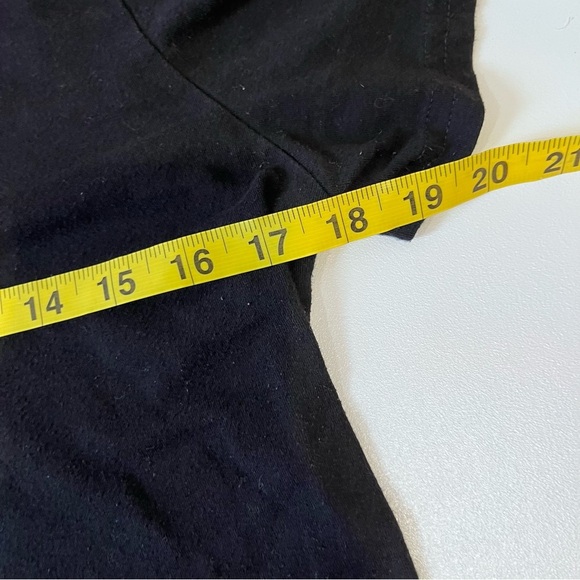 🧁time and tru black flowy top witchy vampire casualminimalist basic whimsical - Picture 4 of 5